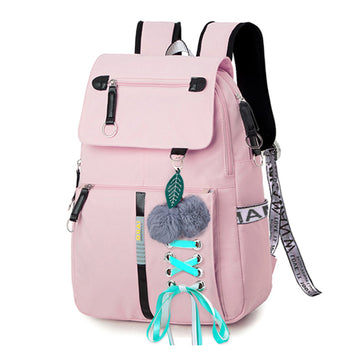 artable 31x45x13cm sac à dos rose grande capacité convient pour l'école/les voyages/le shopping/les fêtes cartable pour fille
